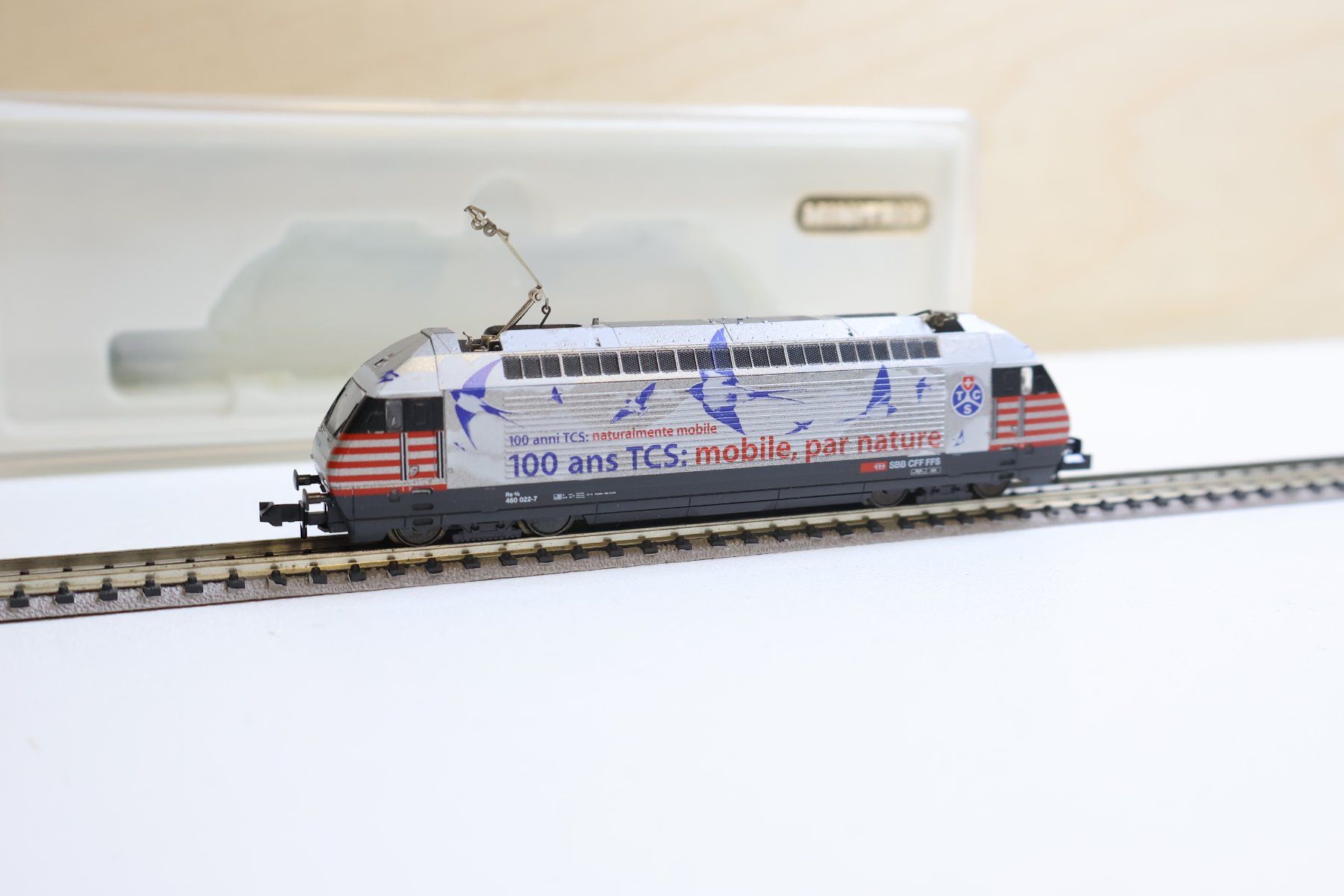 Trix Modellini di ferrovie: Minitrix SBB Re 460 E-Lok "TCS Modell" Spur N – Usato da Winterthur venduto da Monstera 5