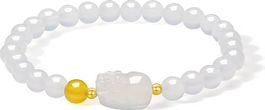 Armband 750er Gelbgold Chinesische Pixiu Charm Beaded