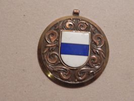 Medaille Schweiz CH Wappen Fahne  ca. 1975 Kanton Zug ZG