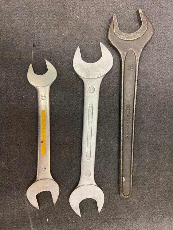 Draper 4246 Gabelringschlüssel Set – Chrom-Vanadium Stahl, Verchromt, 15°-Winkel