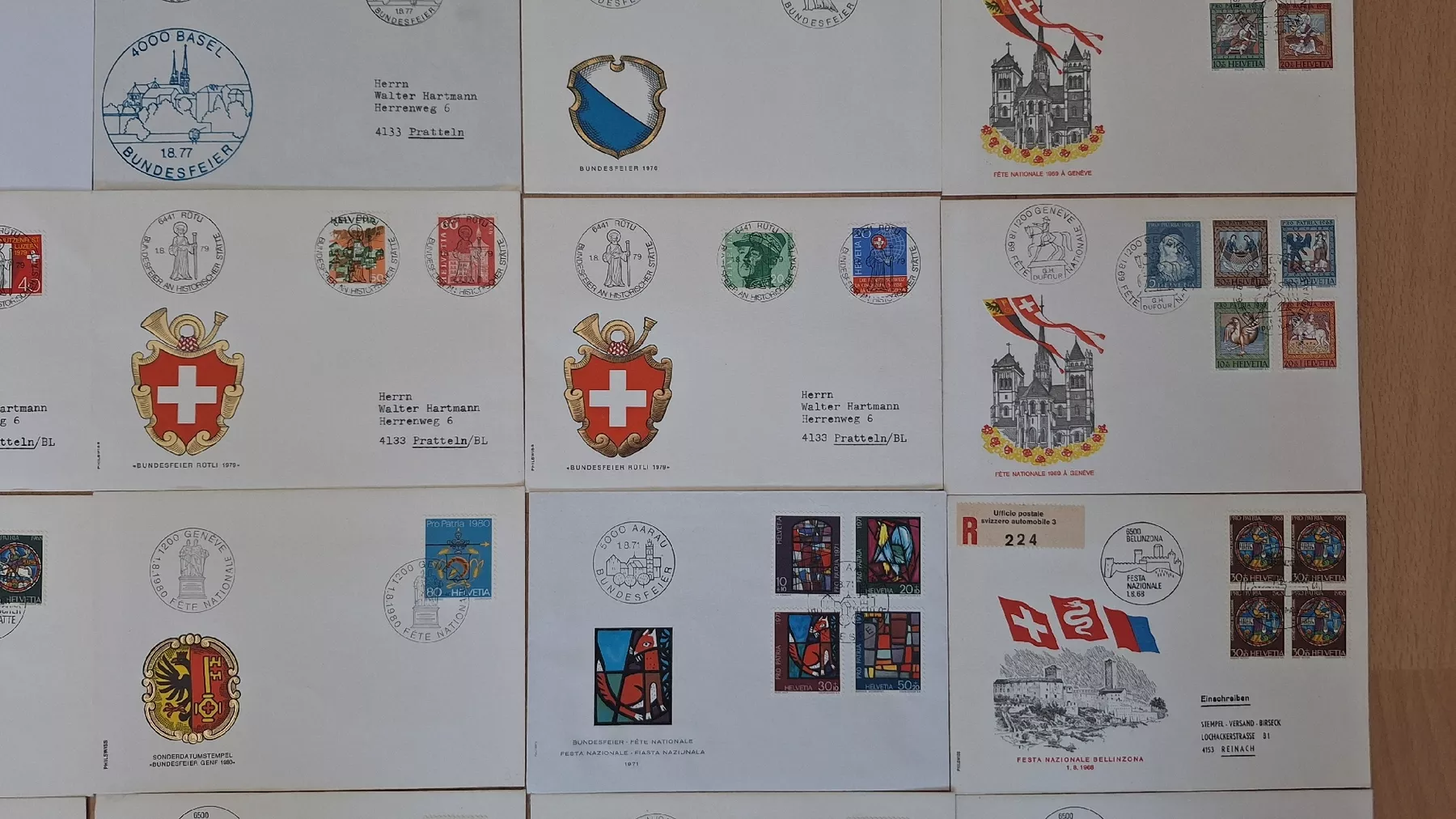 Timbri: Bundesfeiersonderpoststempel – Nuovo (secondo la descrizione) da Pratteln venduto da walti-6060 4