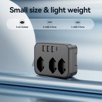 7 in 1 Steckdosen mit USB-Anschlüssen