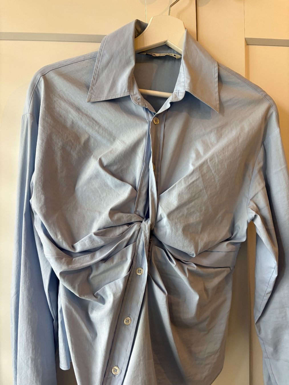 Zara Camicette: Zara Light Blue Knot-Front Shirt - S – Usato da Nyon venduto da My_wardrobe 3