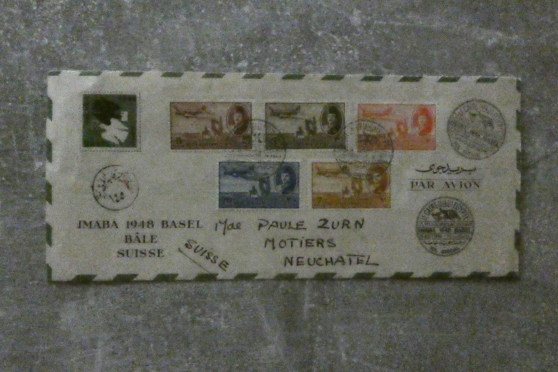 Tutti i francobolli: IMABA Sonderflug Cairo-Basel 18.8.48, SF 48.8 – Usato da Niederglatt ZH venduto da Fischer_stamps
