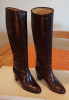Bottes en cuir brun pour femme