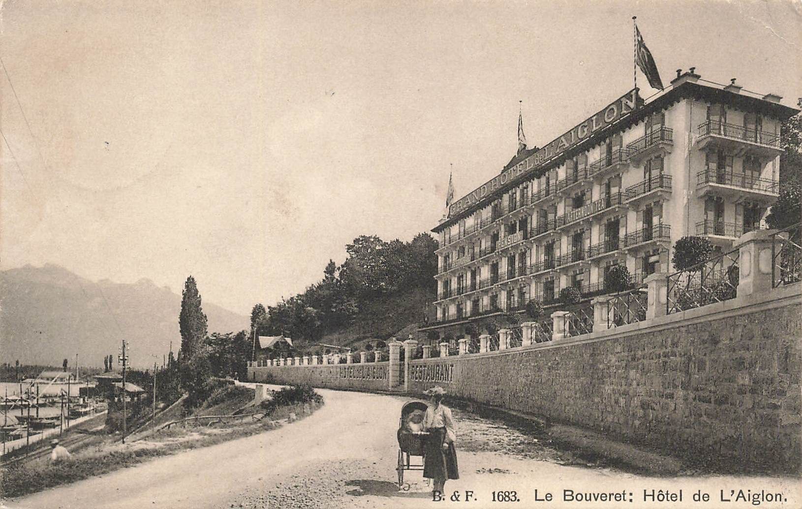 Cartoline postali: Le Bouveret hotel de L`Aiglon – Usato da Biasca venduto da Blenio71