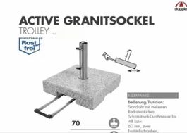 Sonnenschirm Granitsockel - Doppler Beschwerer Active Trolle