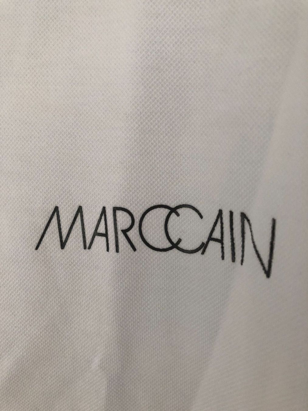 Marc Cain Magliette Polo: Marccain Polo-Shirt graphit weiss Gr 42 – Nuovo e nell'imballaggio originale da Volketswil venduto da praxis12 2