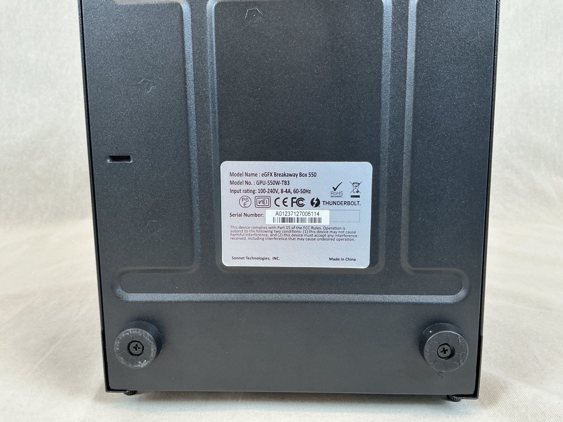 Custodie: SONNET eGFX BREAKAWAY BOX 550 eGPU – Usato da Richterswil venduto da Restwert_Richterswil 8