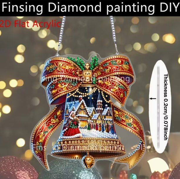 Kit bricolage: Diamond Painting Aufhänger Weihnachtskugel – Nuovo e nell'imballaggio originale da Obergösgen venduto da Diamond-Painting