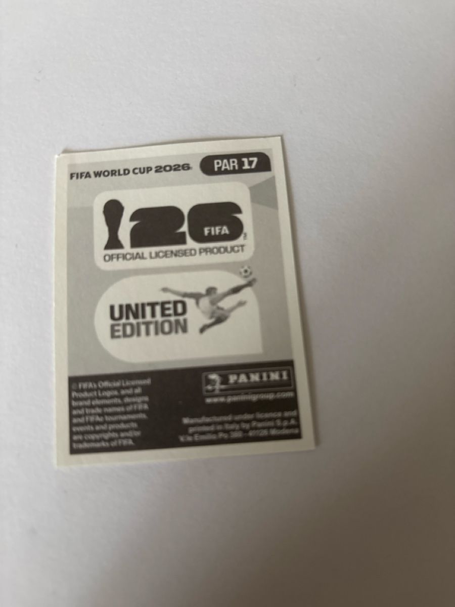 Panini Sammelbilder & Trading cards: Panini Bild PAR17 – Neu (gemäss Beschreibung) aus Rechthalten von Thierry_89 1