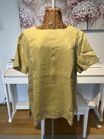 Leinen-Sommerbluse, Alberto Fabiani, 46
