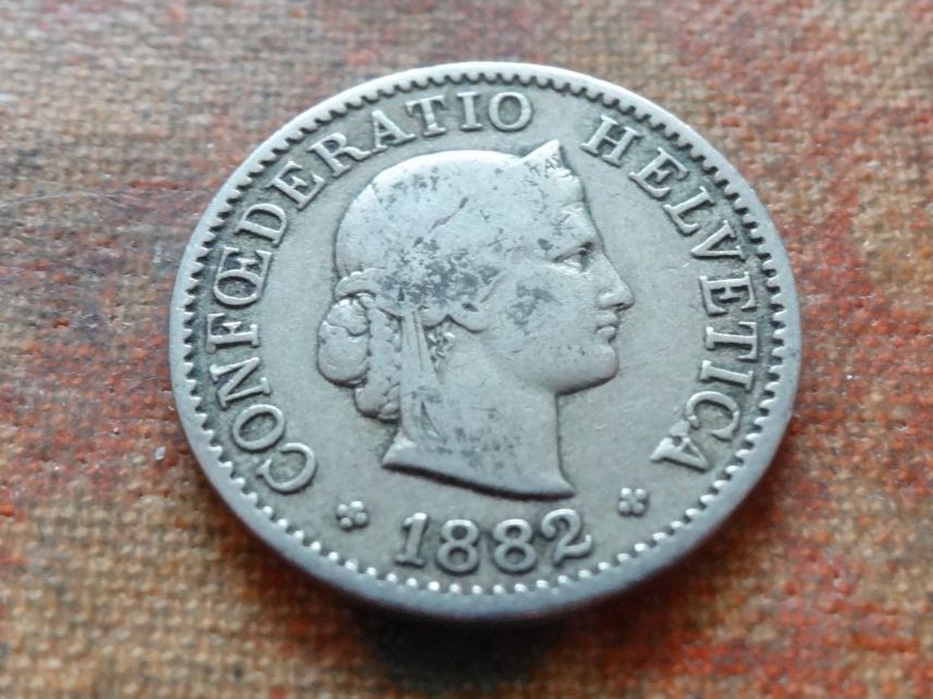 Tutti le monete: 5 Rp. 1882   (D) – Usato da Romanel-sur-Lausanne venduto da Swift13
