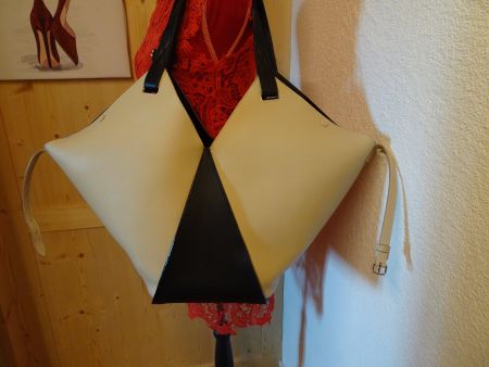 Wandelbare Origami echt Leder Shopper Tasche BALLY - 426118