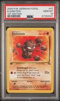 PSA 10 Kleinstein Fossil 1.Edition 47/62 Deutsch