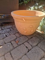 Terrakotta Pflanztopf 50cm Durchmesser Olive Dekor, neu