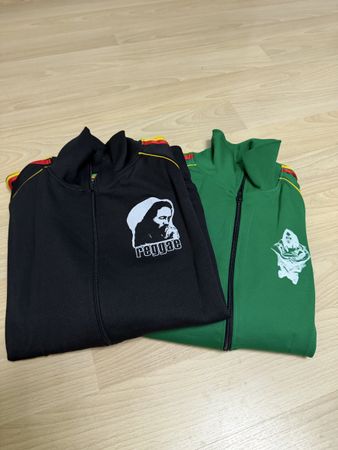 2x Trainingsjacke Bob Marley Motiv Reggae Grösse M NEU!!