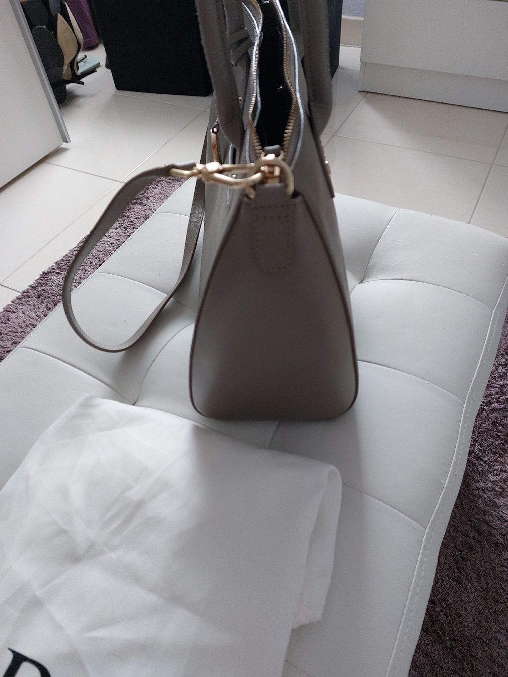 Furla Borse da donna: Sac Furla, gris , cuir véritable – Nuovo (secondo la descrizione) da Formangueires venduto da Fabienne1974 5