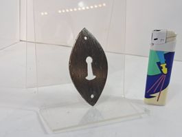 1 schöne antike Schlüsselrosette, Eisen (LOT222#MBS3)