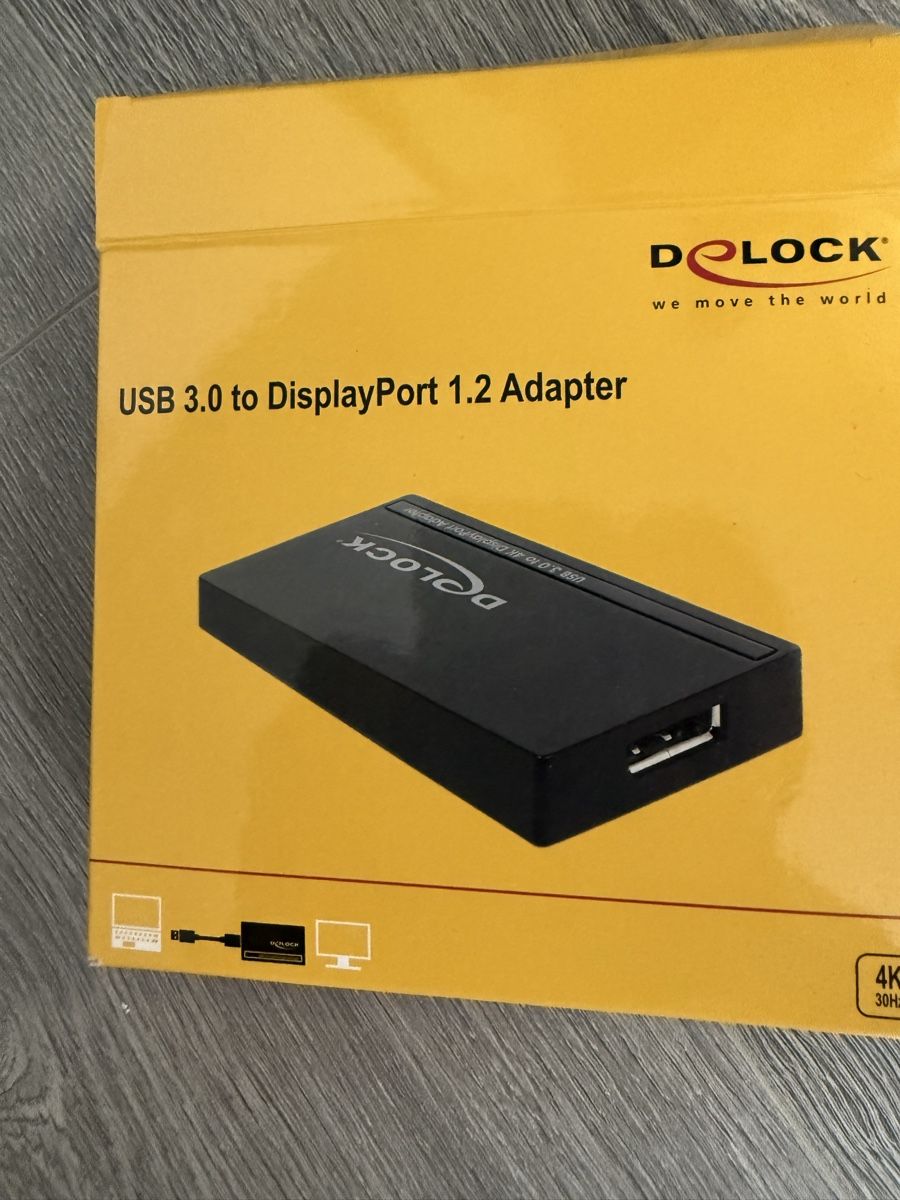 Unità & Adattatore: Delock Adapter USB 3.0 > DisplayPort 1.2 (4K) – Nuovo (secondo la descrizione) da Oberriet SG venduto da Petros. 1