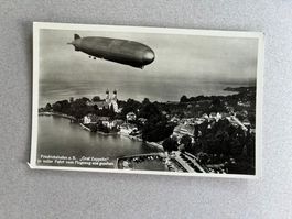 Postkarte alt, Friedrichshafen, "Graf Zeppelin"