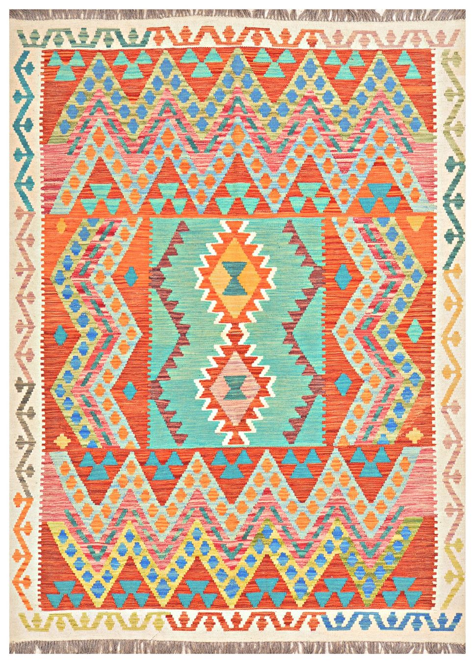 Kelim Tappeti: Oriente Kelim Teppich 170x240 Cm – Nuovo e nell'imballaggio originale da Lahore venduto da Fairways79 6