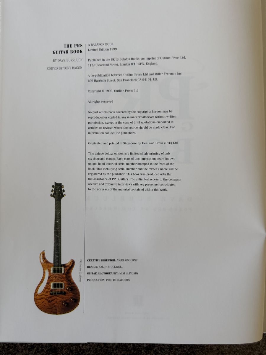 Libri: PRS Gitarren Buch – Usato da Olten venduto da Bluespapst 2