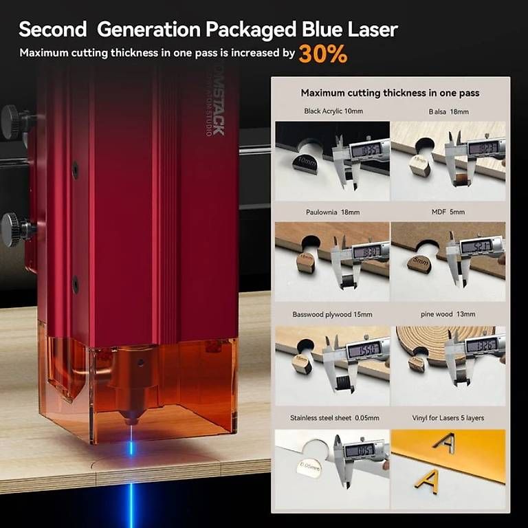Atomstack Tutte le macchine: ATOMSTACK A24 Ultra 120W Lasergravierer – Nuovo e nell'imballaggio originale da Malans GR venduto da BUYBEST-Schweiz 7