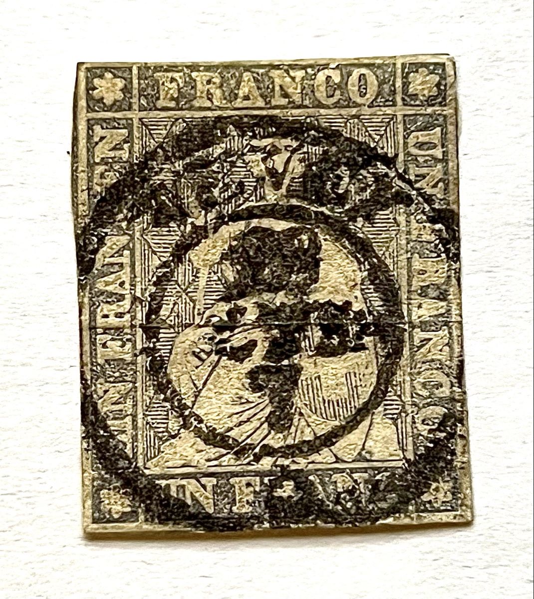 Tutti i francobolli: Strubel 27D Aus Vevey Rar !! – Usato da Basel venduto da G.SALE.2