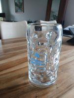 Bierkrug Algguauer Brauhaus 1894 Glas 0.5l guter Zustand