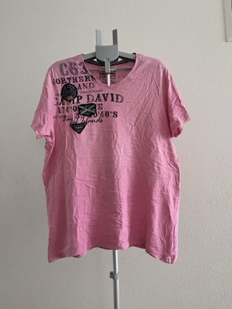 Sommerliches Camp David T-Shirt, Grösse XL, Rosa, Top!