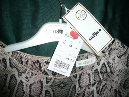 AIRFIELD Kleid ANIMAL NEU m/Gürtel RL100 cm, locker, Gr. 40