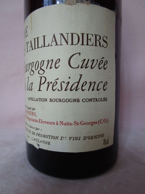 Vino: Ro909 1982 Reserve des Taillandiers, Bourgogne, Cuvee Presid – Nuovo (secondo la descrizione) da Eschenbach SG venduto da brocarte 3