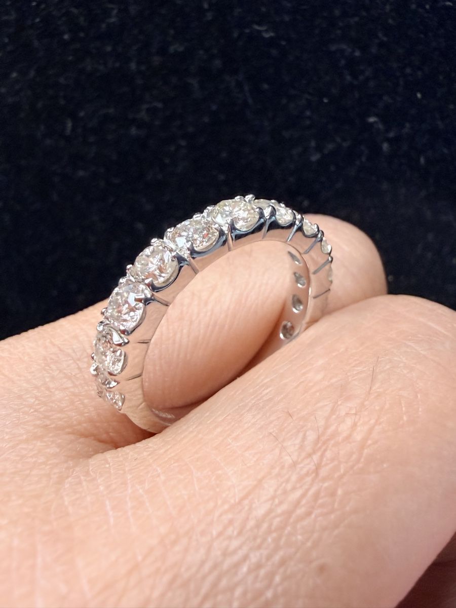 Anelli: Platin Ring mit 2.0ct Natur Diamanten – Nuovo (secondo la descrizione) da Nussbaumen AG venduto da Ginedou