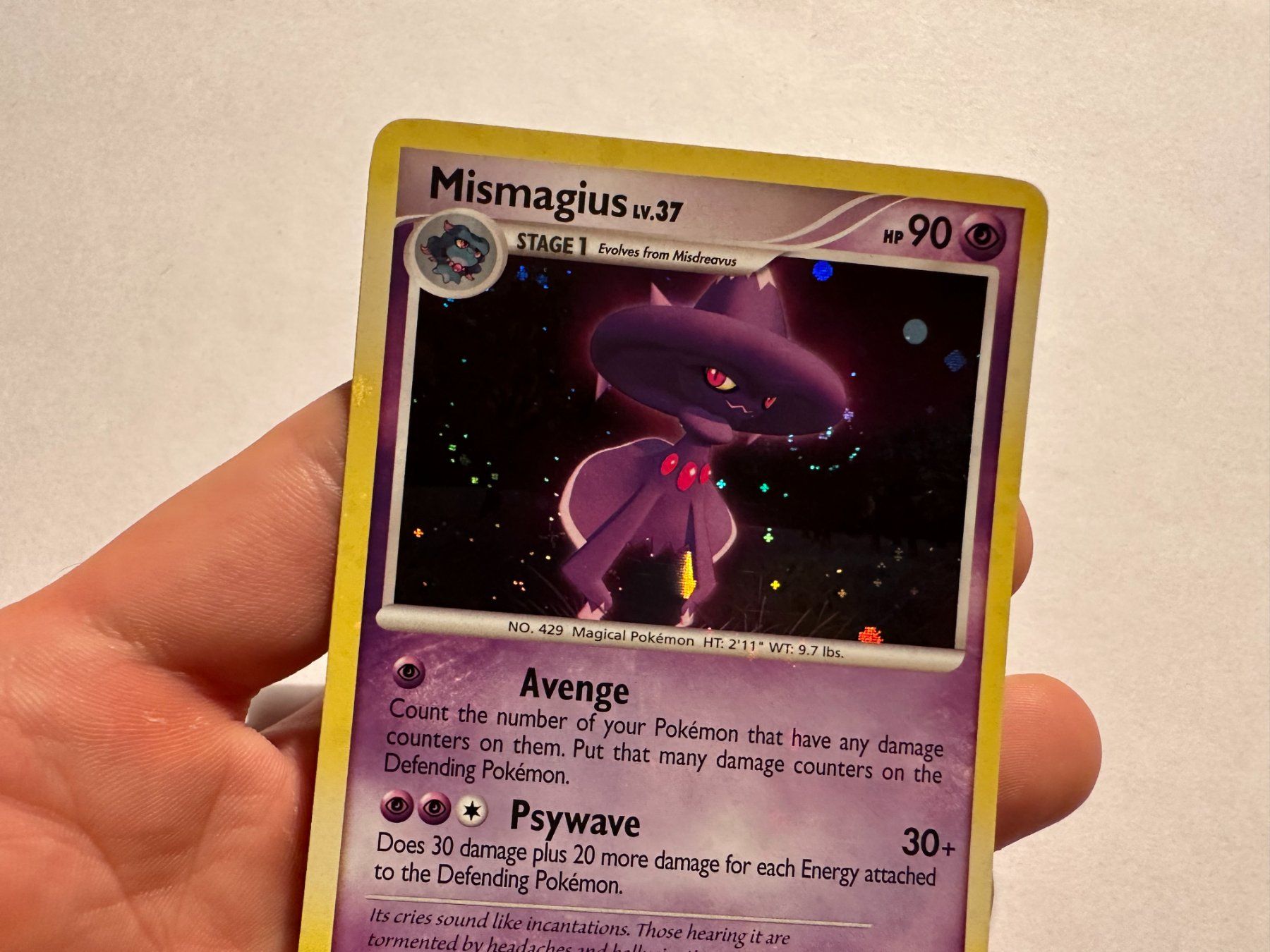 Pokémon Sammelbilder & Trading cards: Mismagius holo bleed Diamond & Pearl Base EN – Gebraucht aus Hagendorn von Pokecollectorch 3