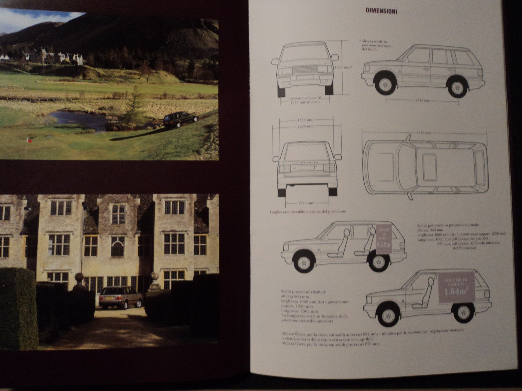 Land Rover Documents: Prospekt Range Rover 4.6 HSE 1997 – D'occasion à Schwarzenburg par modelCARama 7