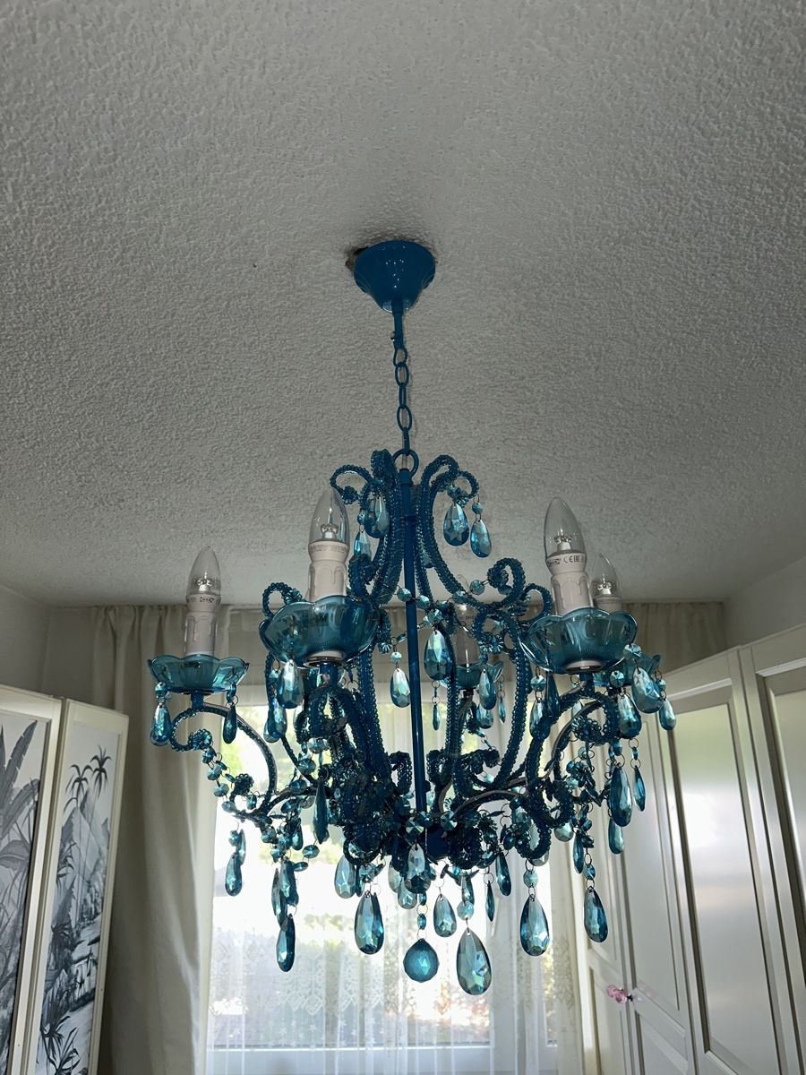 Lustres & lampes de plafonds: Kronleuchter blau – D'occasion à Oberglatt ZH par any58 4