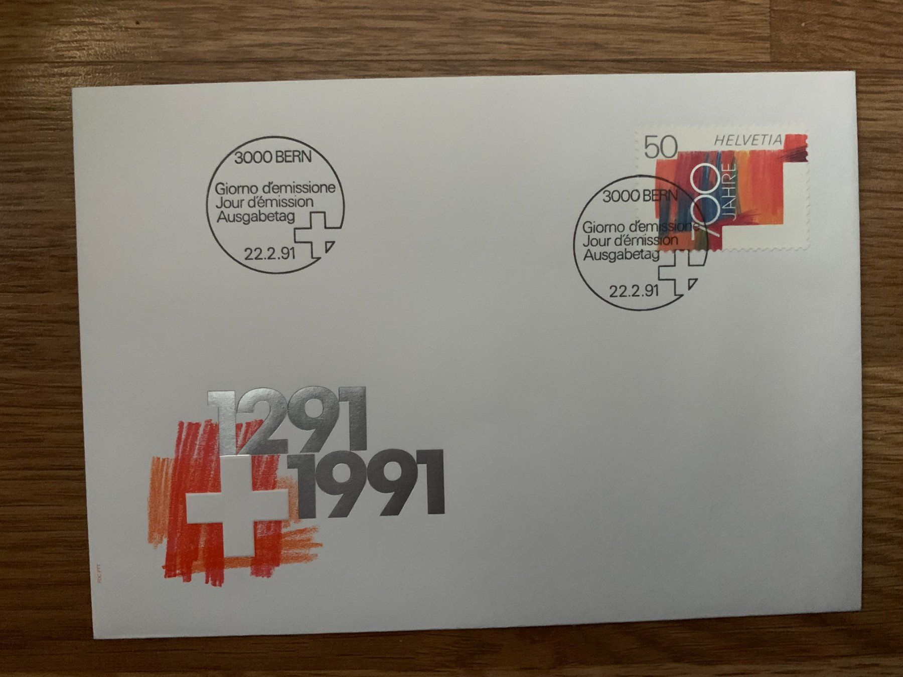 Tutti i francobolli: FDC 700 Jahre Eidgenossenschaft, 22.2.91 3000 Bern – Nuovo (secondo la descrizione) da Landquart venduto da interesse63