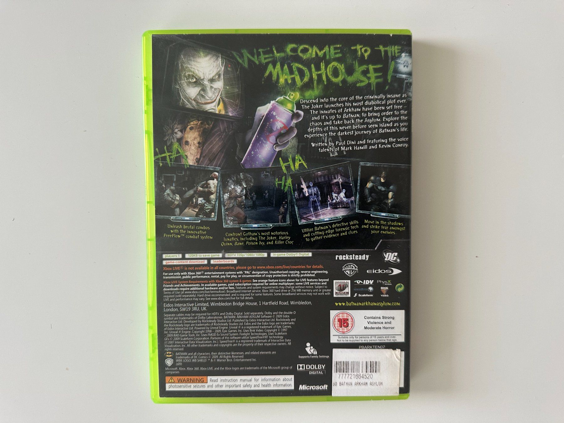 Microsoft Spiele: Batman: Arkham Asylum, Xbox 360, relevant in 2025 – Gebraucht aus Couvet von Aura_aura 2