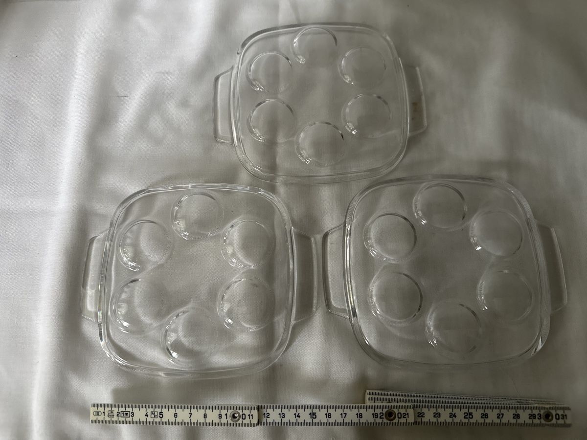 Pyrex Pfannen: 3x Pyrex Schneckenpfännchen, Vintage – Gebraucht aus Zürich von Chaeffeler 2