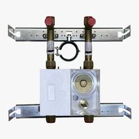 Unicount Koax T 2" Compteur d'Eau Avant-Mur Nussbaum Optivis