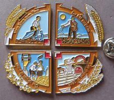 PIN SET VON 4 PINS VOM KORN ZUM BROT, BÄCKER MÜLLER BAUER