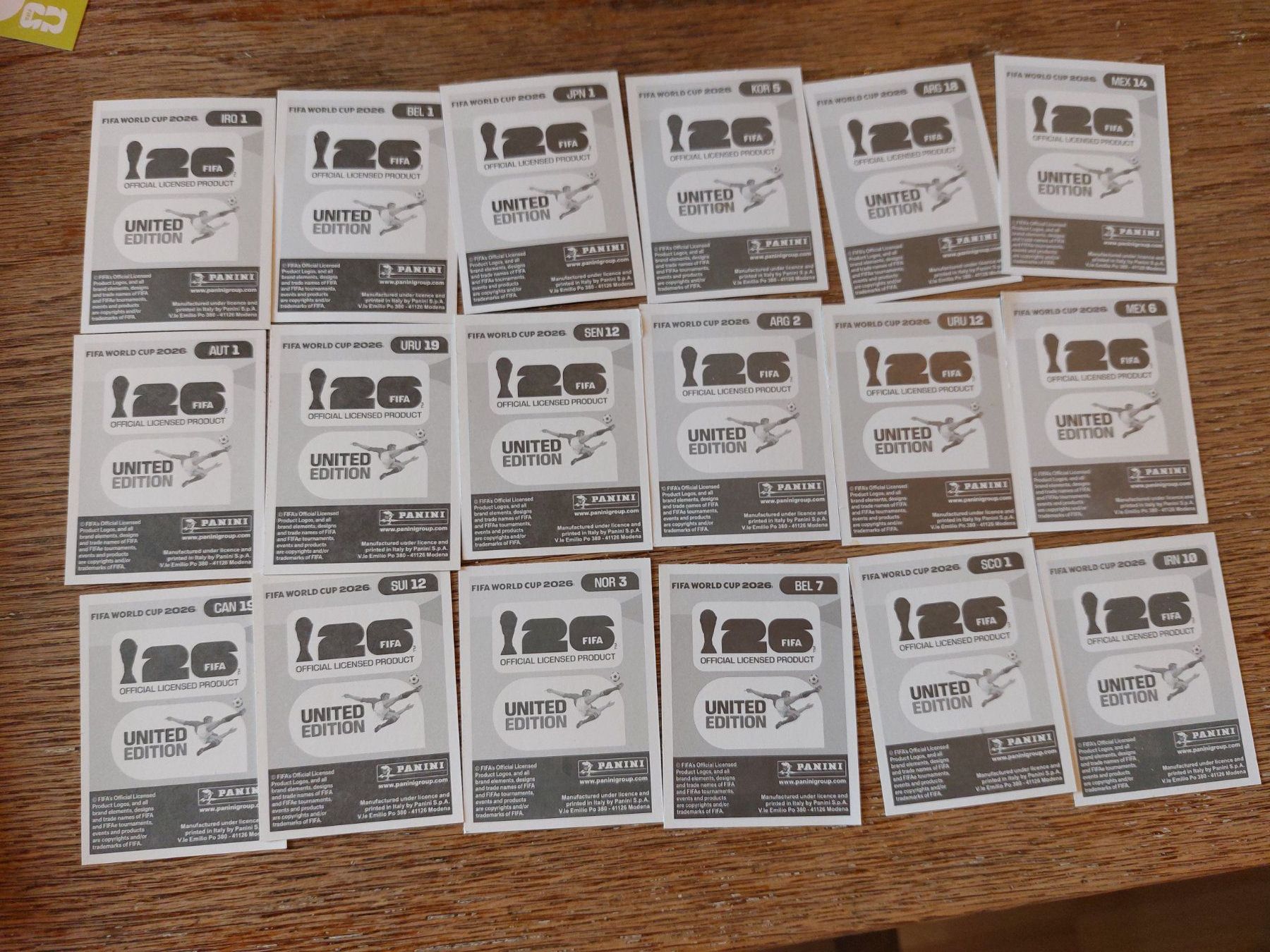Aufkleber: Panini WC 2026 18 stickers – Gebraucht aus Bonfol von Lilalune 1