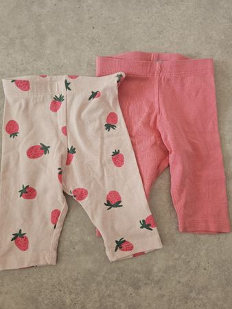 Lot de 2 leggings bébé fille 3-6 mois (68cm) fraises🍓