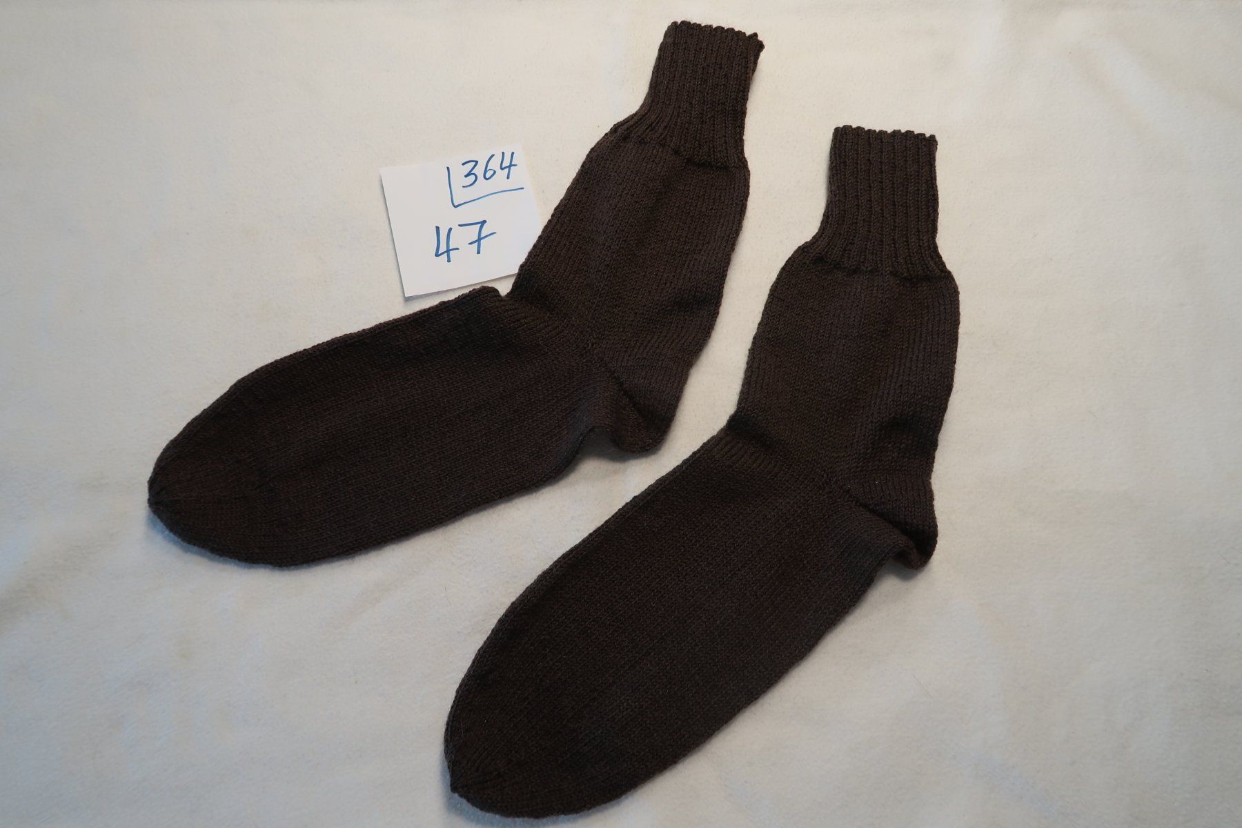 Socken: Handgestrickte Wollsocken Gr. 47  (364) – Neu und originalverpackt aus neuenhof von Caterchen