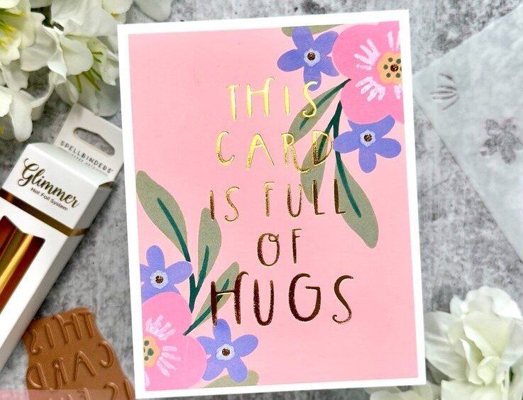 Sciablone: Spellbinders Stencil ** Hello Blooms ** – Nuovo e nell'imballaggio originale da Rubigen venduto da rofi100 8