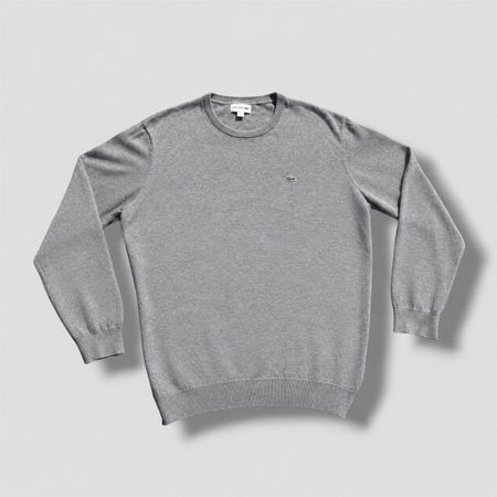 Lacoste grey classic retro sweatshirt