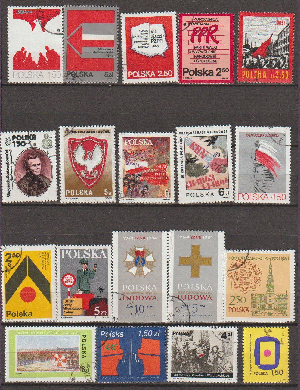 Tutti i francobolli: Pologne – Usato da Crans-Montana venduto da kira56 2