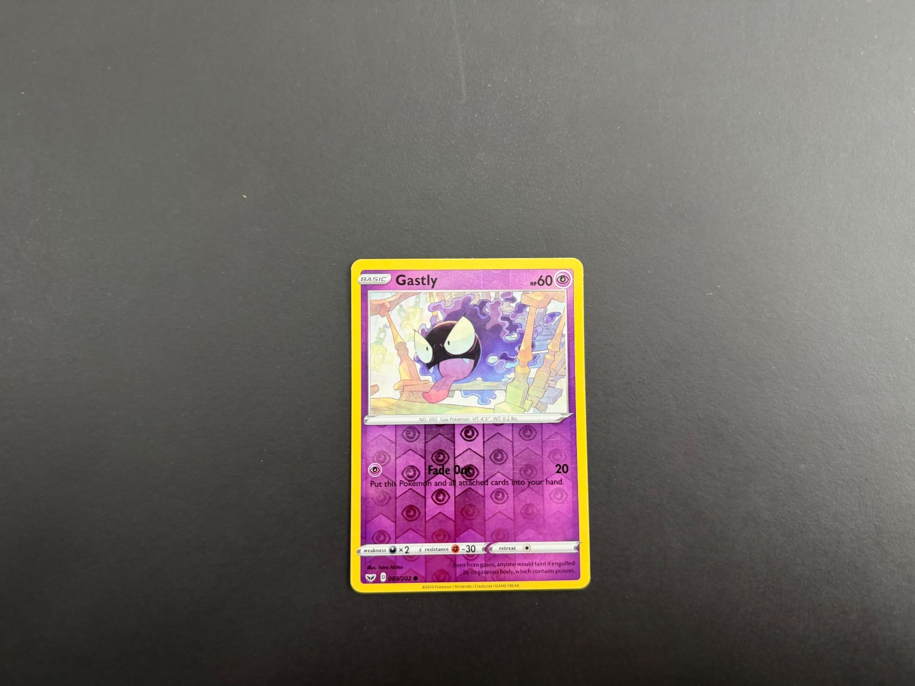 Pokémon Carte collezionabili: Gastly 083/202 – Usato da Zürich venduto da mountainwizard00