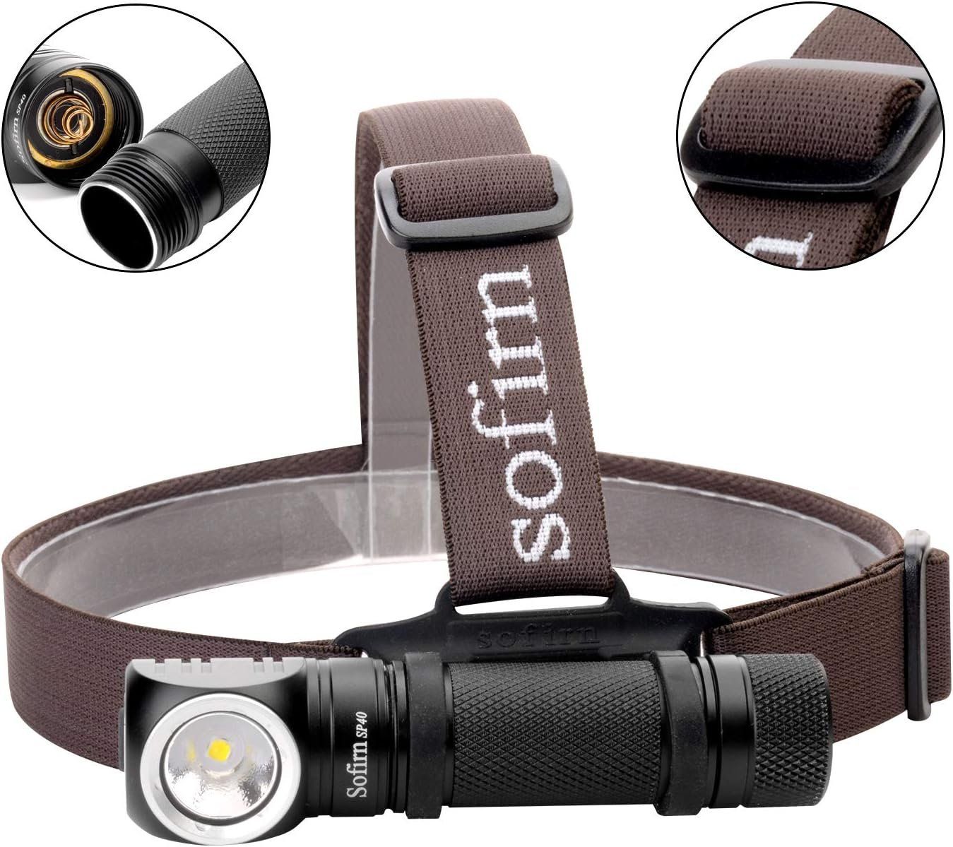 Lampen: Sofirn SP40 LED Stirnlampe 5000-5700K mit Batterie – Neu und originalverpackt aus Châtelaine von topshop.switzerland 2